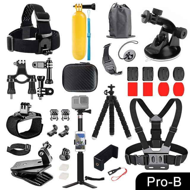 ORBMART for GoPro Accessories Set for Go Pro Hero 9 8 7 6 5 4 Black Mount for Yi 4k Mijia Case for Sjcam Action Camera E2011P-B China - Tophatter Daily Deals