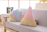 Pastel Rainbow Cloud Plush Moon Multicoloured Stripey Candy Star Moon Plush Rainbows - Tophatter Daily Deals