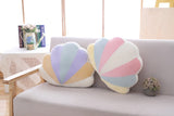Pastel Rainbow Cloud Plush Moon Multicoloured Stripey Candy Star Moon Plush Rainbows - Tophatter Daily Deals