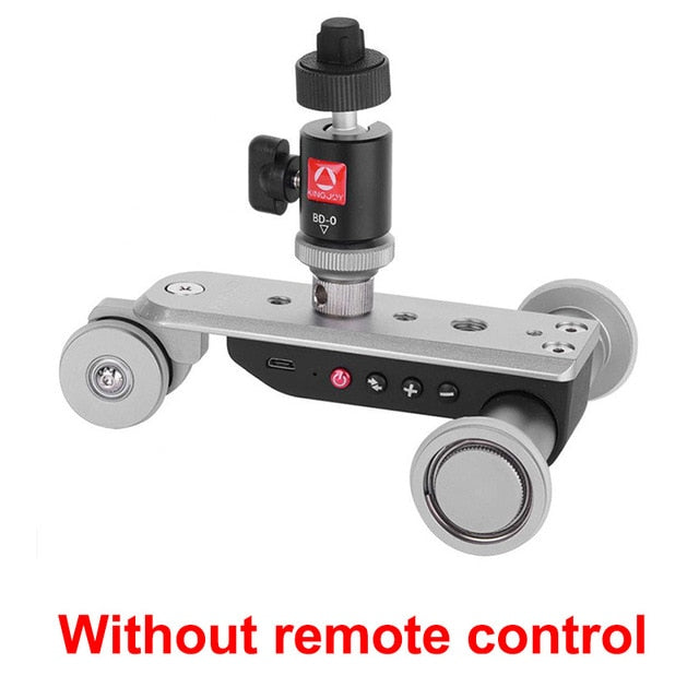 KINGJOY PPL-06SPRO Camera Slider Dolly Car Rail Systems Time Lapse Electric Motorized Dolly Car For Camera Phone Camcorder Dslr PPL-06S - Tophatter Daily Deals