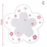 Japanese Style Cherry Blossom Coaster Heat Cup Mug Coaster Clear Flowers - Tophatter Daily Deals