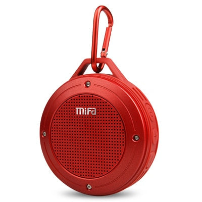 MIFA F10 Outdoor Wireless Bluetooth Stereo Portable Speaker Built-in mic Shock Resistance IPX6 Waterproof Speaker with Bass Red - Tophatter Daily Deals