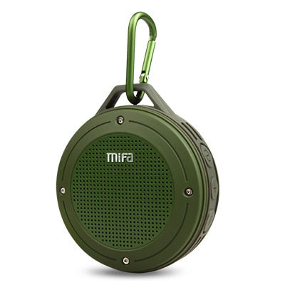 MIFA F10 Outdoor Wireless Bluetooth Stereo Portable Speaker Built-in mic Shock Resistance IPX6 Waterproof Speaker with Bass green - Tophatter Daily Deals