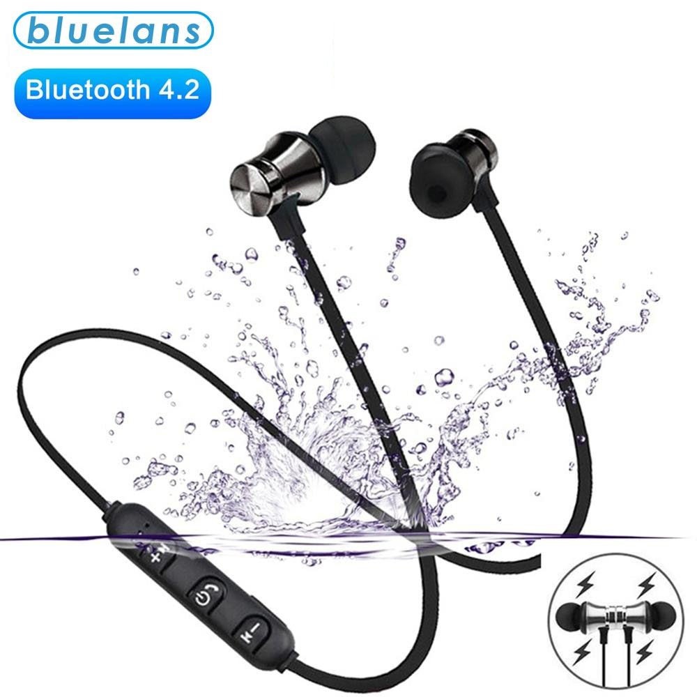 Magnetic Wireless bluetooth Earphone XT11 music headset Phone Neckband sport Earbuds Earphone with Mic For iPhone Samsung Xiaomi - Tophatter Daily Deals