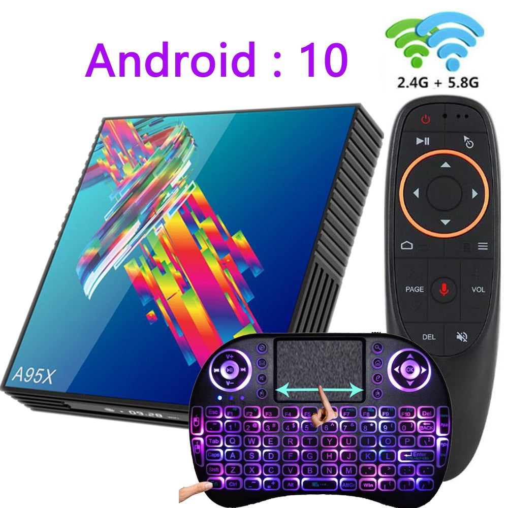 A95X R3 tv box Android 10 4k 2G 16G 4G 32G 64G 2.4G&5G WIFI BT4.2 smart tv boxes youtube mini RK3318 media player - Wholesale Prices (Limited Deals)
