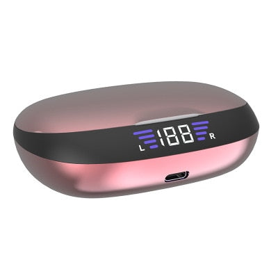 VV2 TWS Wireless Headphones Sport Earbuds Touch Control LED Display Music Headset For Iphone Huawei Xiaomi Auriculares Bluetooth VV2 Power Pink China - Tophatter Daily Deals
