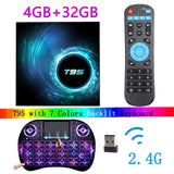 2020 Latest T95 Smart Tv Box Android 10 6k 2.4g & 5g Wifi Bluetooth 5.0 4g 16g 32gb 64gb 4k Quad Core Set-Top Box Media Player 4G 32G i8 - Tophatter Daily Deals