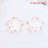 Japanese Style Cherry Blossom Coaster Heat Cup Mug Coaster White Set of 2 Flowers - Tophatter Daily Deals