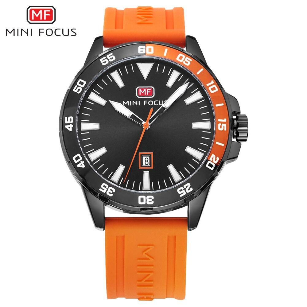 Sport Orange Mens Watch Waterproof Quartz Analog Watches Fashion Silicone Strap Classic Design For Men Watches - Tophatter Daily Deals