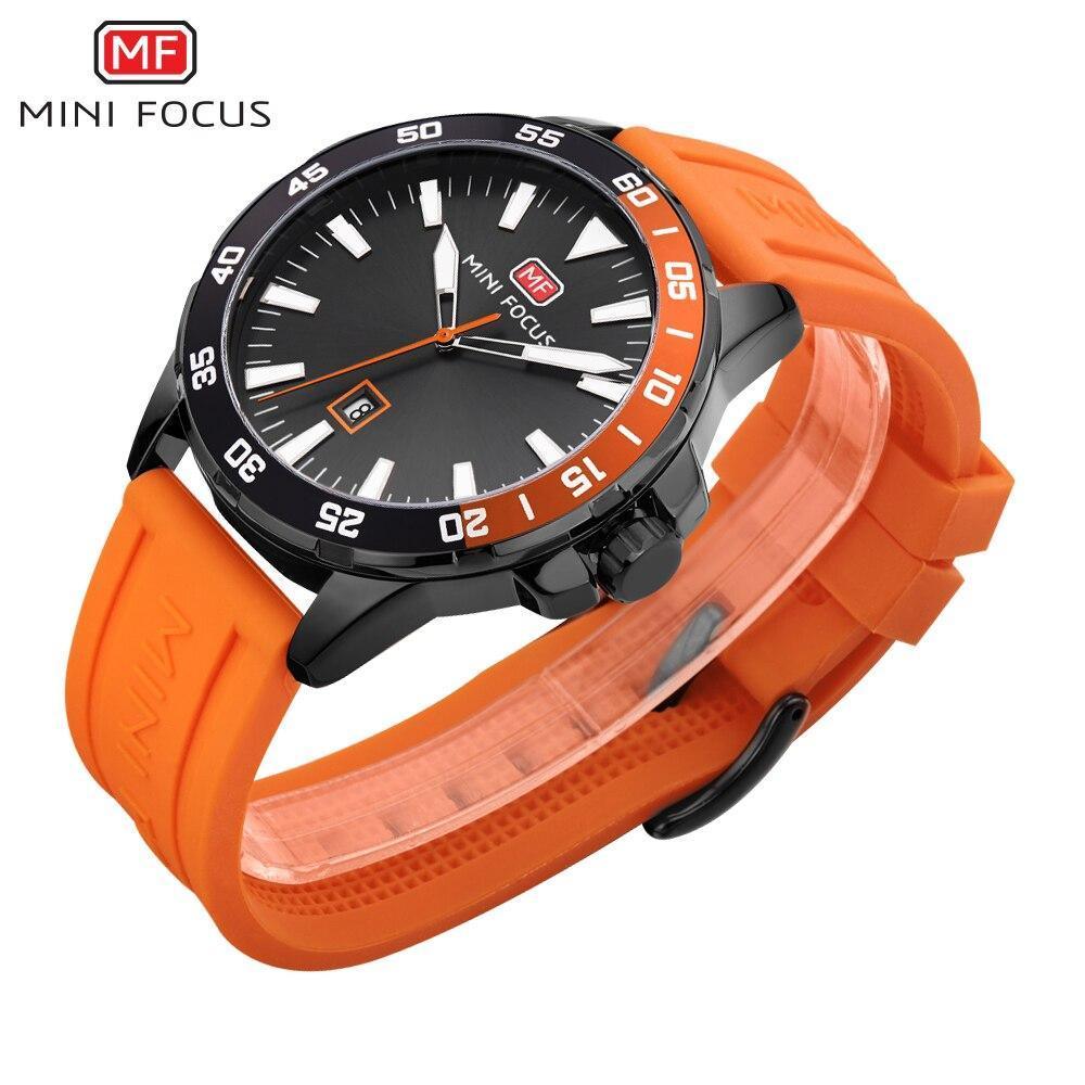 Sport Orange Mens Watch Waterproof Quartz Analog Watches Fashion Silicone Strap Classic Design For Men Watches - Tophatter Daily Deals
