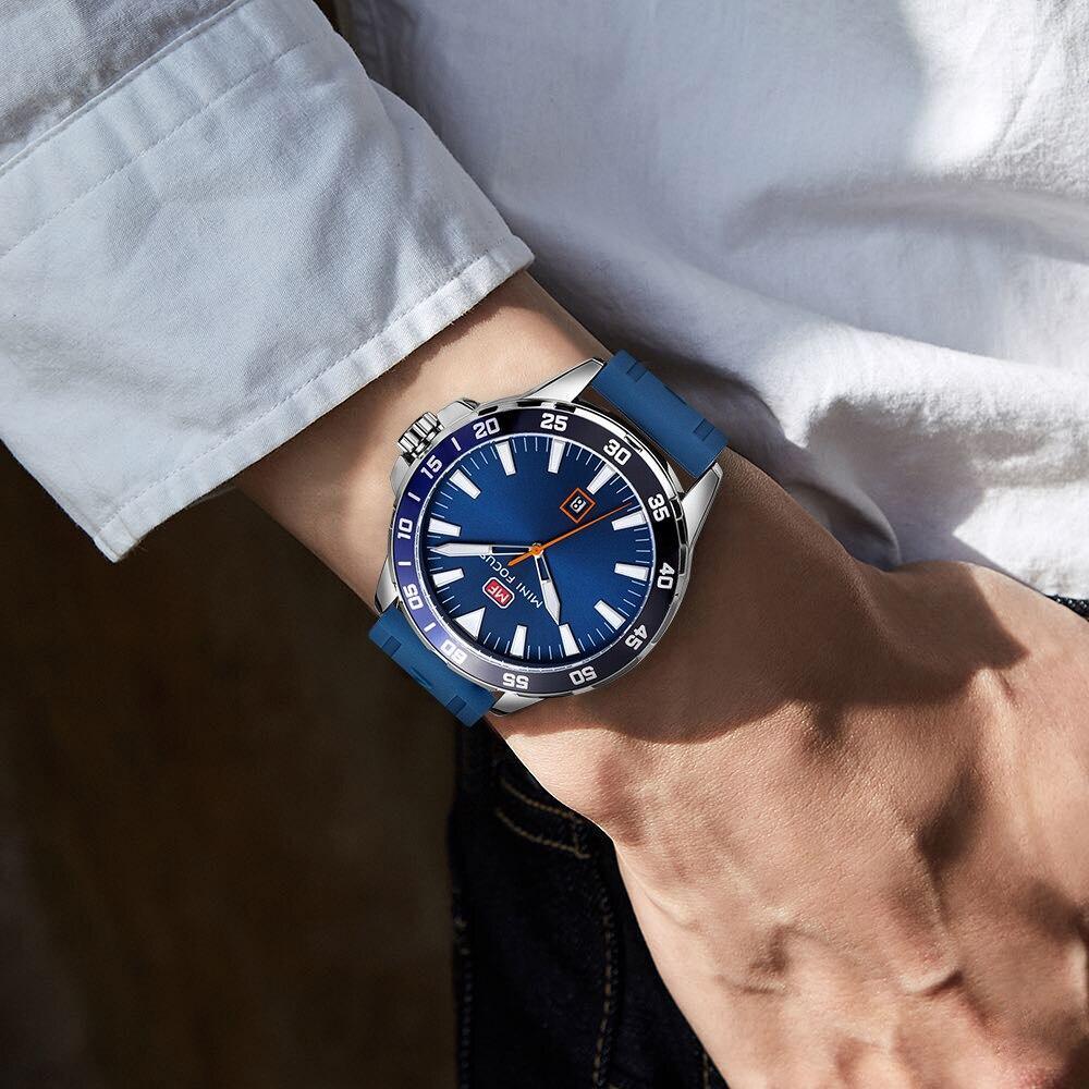 Sport Orange Mens Watch Waterproof Quartz Analog Watches Fashion Silicone Strap Classic Design For Men Watches - Tophatter Daily Deals