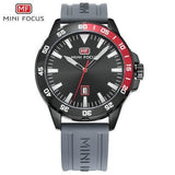 Sport Orange Mens Watch Waterproof Quartz Analog Watches Fashion Silicone Strap Classic Design For Men Light gray Watches - Tophatter Daily Deals