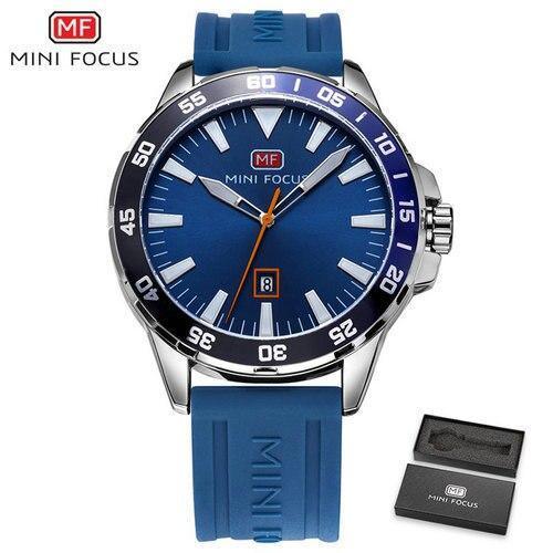 Sport Orange Mens Watch Waterproof Quartz Analog Watches Fashion Silicone Strap Classic Design For Men Blue Watches - Tophatter Daily Deals