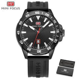Sport Orange Mens Watch Waterproof Quartz Analog Watches Fashion Silicone Strap Classic Design For Men Black Watches - Tophatter Daily Deals