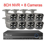 Techage Security Camera System 8CH 5MP HD POE NVR Kit CCTV Two Way Audio AI Face Detect Outdoor Video Surveillance IP Camera Set 8CH NVR and 8 Camera - Tophatter Daily Deals