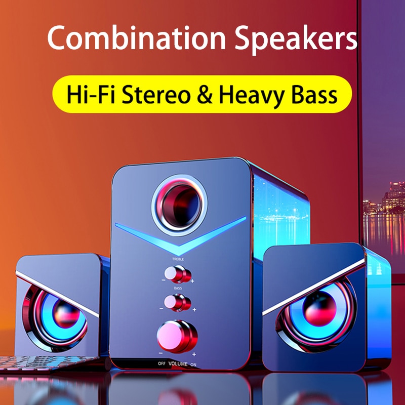 Home Theater System Caixa De Som PC Bass Subwoofer Bluetooth Speaker Computer Speakers Music Boombox Desktop Laptop Altavoces TV - Tophatter Daily Deals