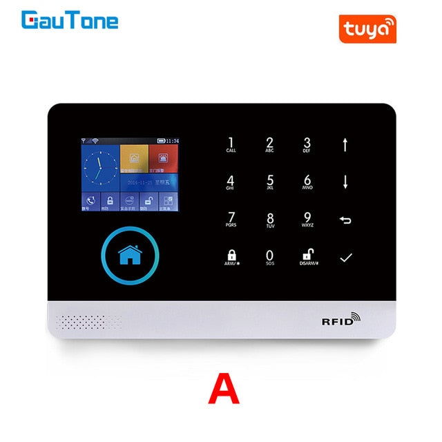 GauTone PG103 Alarm System for Home Burglar Security 433MHz WiFi GSM Alarm Wireless Tuya Smart House App Control A... - Tophatter Daily Deals