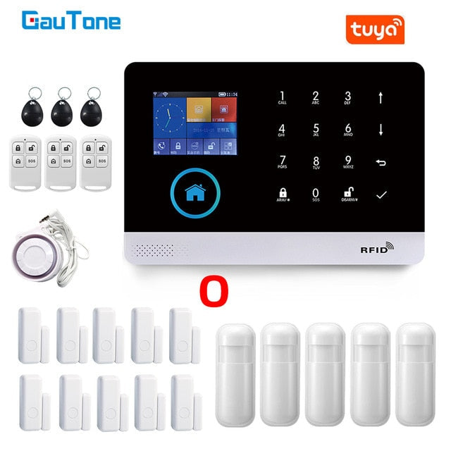 GauTone PG103 Alarm System for Home Burglar Security 433MHz WiFi GSM Alarm Wireless Tuya Smart House App Control O... - Tophatter Daily Deals