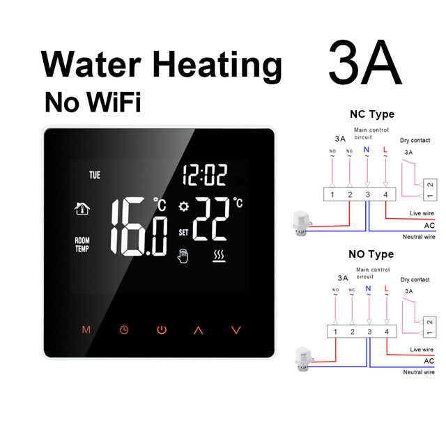 AVATTO Tuya WiFi Smart Thermostat, Electric Floor Heating Water/Gas Boiler Temperature Remote Controller for Google Home, Alexa NO WiFi 3A Heating - Tophatter Daily Deals