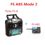Flysky FS-i6 FS I6 2.4G 6CH AFHDS RC Transmitter With iA6B X6B A8S R6B iA6 Receiver Radio Remote Controller for RC FPV Drone FS A8S Mode 2 - Tophatter Daily Deals