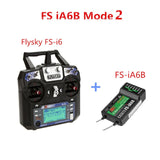 Flysky FS-i6 FS I6 2.4G 6CH AFHDS RC Transmitter With iA6B X6B A8S R6B iA6 Receiver Radio Remote Controller for RC FPV Drone FS iA6B Mode 2 - Tophatter Daily Deals
