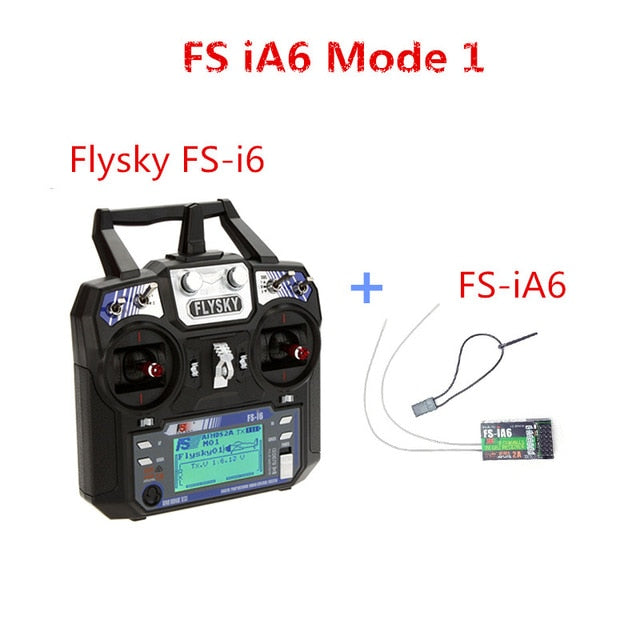 Flysky FS-i6 FS I6 2.4G 6CH AFHDS RC Transmitter With iA6B X6B A8S R6B iA6 Receiver Radio Remote Controller for RC FPV Drone FS iA6 Mode 1 - Tophatter Daily Deals