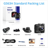 AZDOME GS63H Dash Cam Dual Lens 4K UHD Recording Car Camera DVR Night Vision WDR Built-In GPS Wi-Fi G-Sensor Motion Detection GS63H-Standard-List - Tophatter Daily Deals