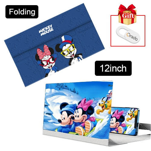 Orsda 10/12/14 inch HD Stylish Universal Screen Amplifier 3D Mobile Phone Screen Amplifier for All Mobile Phone Mag 12Inch-Royal blue - Tophatter Daily Deals