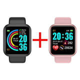 Smart Watch Men Women Smartwatch Heart Rate Blood Pressure Monitor Fitness Tracker Watch Smart Bracelet for Android and IOS Black and Pink China - Tophatter Daily Deals