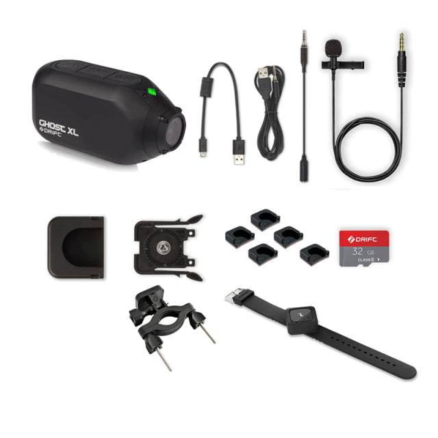 Drift Ghost XL IPX7 Waterproof Action Camera Sport 1080P WiFi Helmet Video For Motorcycle Bicycle Helmet Camcorder Sports Cam Sports Packing Kit - Tophatter Daily Deals