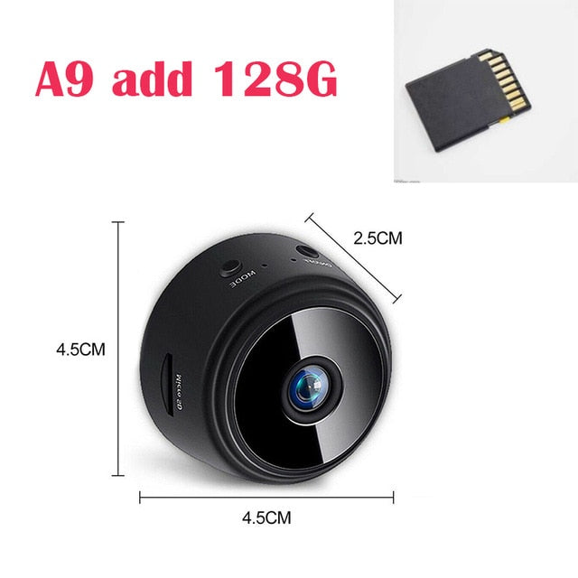 A9 Mini Camera 1080P HD ip camera Night Version Voice Video Security Wireless Mini Camcorders surveillance cameras wifi Camera A9 Add 128G - Tophatter Daily Deals