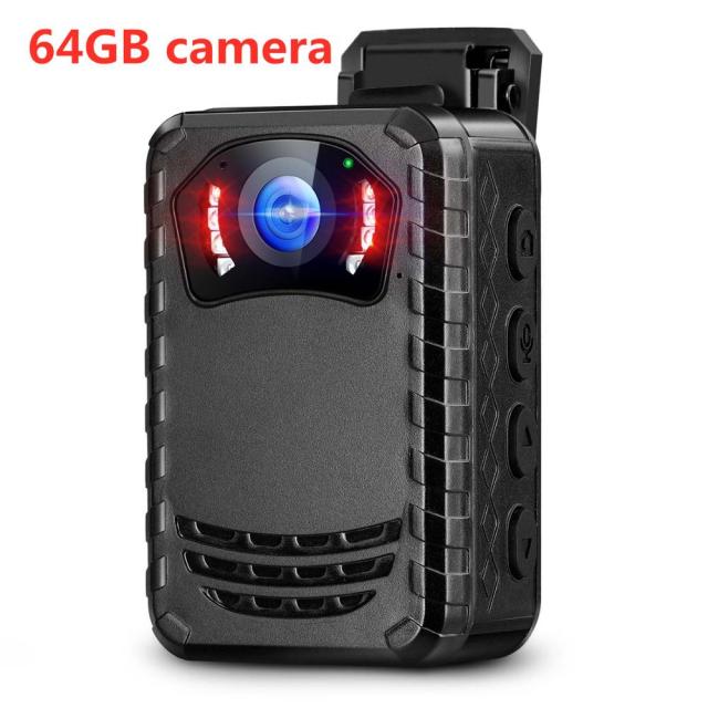 BOBLOV N9 Mini Body Camera Full HD 1296P Body Mounted Camera Small Portable Night Vision Police Body Cam 128GB/258GB mini camera Camera with 64GB - Tophatter Daily Deals