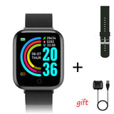 I5 Sport Smartwatch Women Men Heart Rate Blood Pressure Fitness Tracker Kids Smart Clock For Android IOS Smart Watch PK IWO P80 D20pro Steel Black - Tophatter Daily Deals