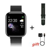 I5 Sport Smartwatch Women Men Heart Rate Blood Pressure Fitness Tracker Kids Smart Clock For Android IOS Smart Watch PK IWO P80 i5 Steel Black - Tophatter Daily Deals