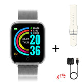 I5 Sport Smartwatch Women Men Heart Rate Blood Pressure Fitness Tracker Kids Smart Clock For Android IOS Smart Watch PK IWO P80 D20pro Steel Silver - Tophatter Daily Deals