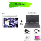Tablets New 10.1 inch Tablet Android Octa Core 3G/4G Phone Call 4GB/64GB ROM Bluetooth 4.0 Wi-FI 2.5D Steel Screen Tablet PC Bundle 4 - Tophatter Daily Deals