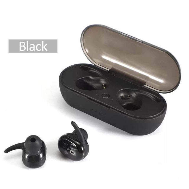 Y30 TWS Wireless Blutooth 5.0 Earphone Noise Cancelling Headset 3D Stereo Sound Music In-ear Earbuds For Android IOS Cell Phone black-Y30 - Tophatter Daily Deals