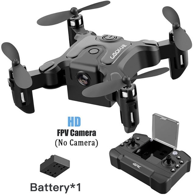 Mini Drone Met/Zonder Hd Camera Follow Me Rc Helicopter Hight Hold Modus Rc Quadcopter Rtf Wifi Fpv RC Drone Toys For Kids NO camera 1B - Tophatter Daily Deals