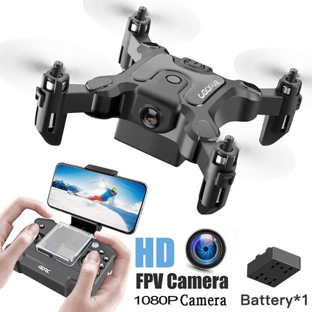 Mini Drone Met/Zonder Hd Camera Follow Me Rc Helicopter Hight Hold Modus Rc Quadcopter Rtf Wifi Fpv RC Drone Toys For Kids 1080p camera 1B - Tophatter Daily Deals