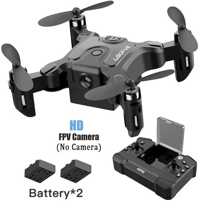 Mini Drone Met/Zonder Hd Camera Follow Me Rc Helicopter Hight Hold Modus Rc Quadcopter Rtf Wifi Fpv RC Drone Toys For Kids NO camera 2B - Tophatter Daily Deals