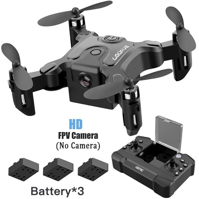 Mini Drone Met/Zonder Hd Camera Follow Me Rc Helicopter Hight Hold Modus Rc Quadcopter Rtf Wifi Fpv RC Drone Toys For Kids NO camera 3B - Tophatter Daily Deals
