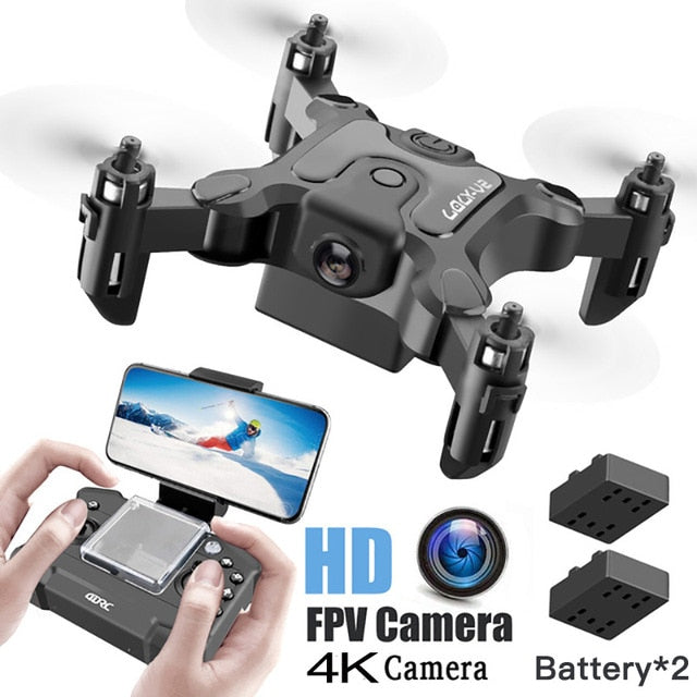 Mini Drone Met/Zonder Hd Camera Follow Me Rc Helicopter Hight Hold Modus Rc Quadcopter Rtf Wifi Fpv RC Drone Toys For Kids 4k camera 2B - Tophatter Daily Deals
