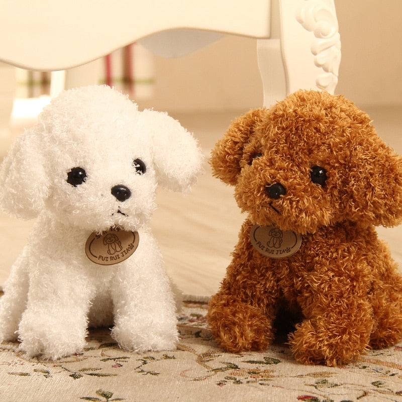 Puppy Toy Poodle Curly Teddy Dog Plush Animals - Tophatter Daily Deals