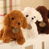 Puppy Toy Poodle Curly Teddy Dog Plush Animals - Tophatter Daily Deals