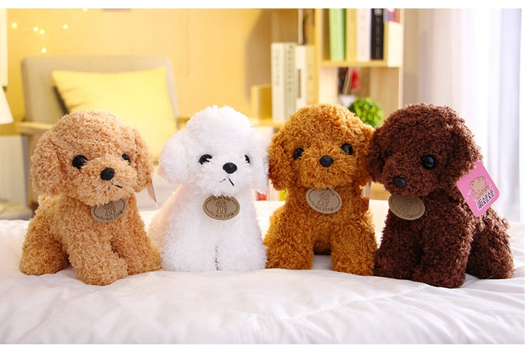 Puppy Toy Poodle Curly Teddy Dog Plush Animals - Tophatter Daily Deals