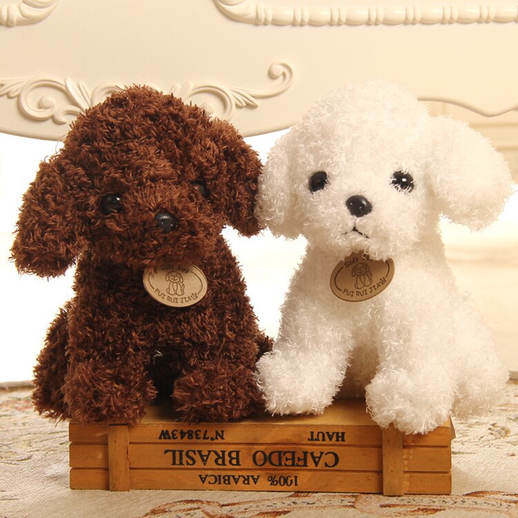 Puppy Toy Poodle Curly Teddy Dog Plush Animals - Tophatter Daily Deals