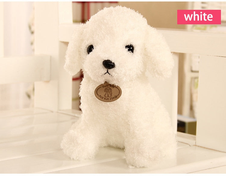 Puppy Toy Poodle Curly Teddy Dog Plush Animals - Tophatter Daily Deals