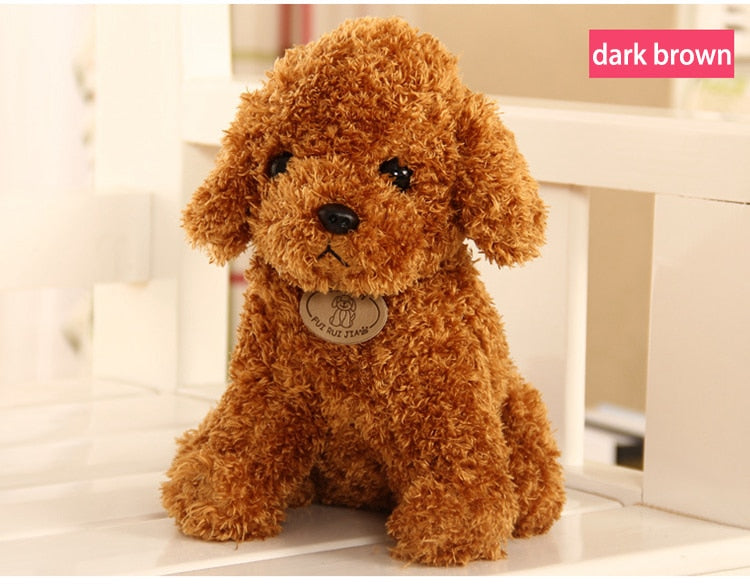Puppy Toy Poodle Curly Teddy Dog Plush Animals - Tophatter Daily Deals
