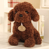 Puppy Toy Poodle Curly Teddy Dog Plush Coffee Animals - Tophatter Daily Deals