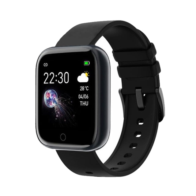 I5 Sport Smartwatch Women Men Heart Rate Blood Pressure Fitness Tracker Kids Smart Clock For Android IOS Smart Watch PK IWO P80 i5 Black - Tophatter Daily Deals